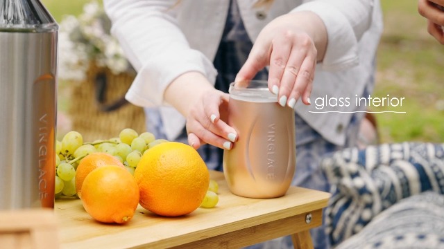 SULS ワイクーラー Amazon.com: Vinglacé Wine Bottle Chiller- Portable Champagne